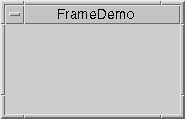 A snapshot of FrameDemo running on Windows