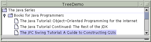 TreeDemo with horizontal lines