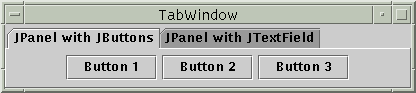 A program that puts two panels in the same space with a tabbed pane.